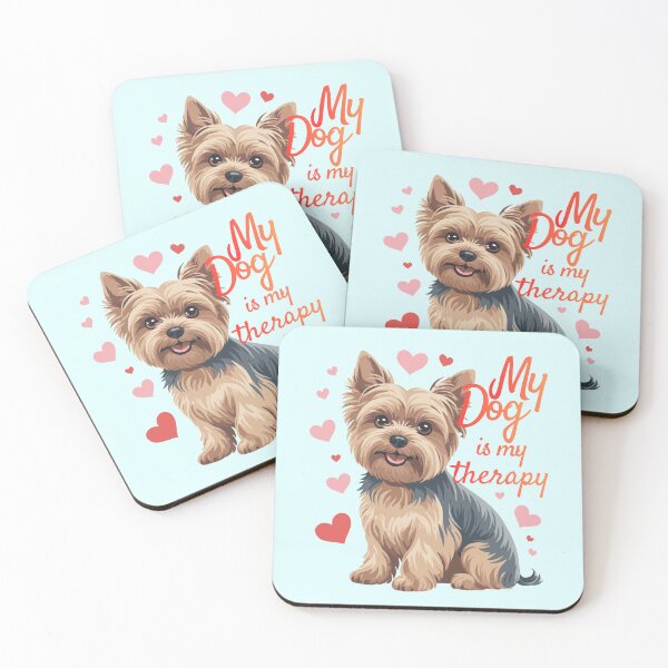 Item preview, My Dog Is My Therapy Cute Yorkshire Terrier  For Dog Lovers designed and sold by Nzgiftsandmore.