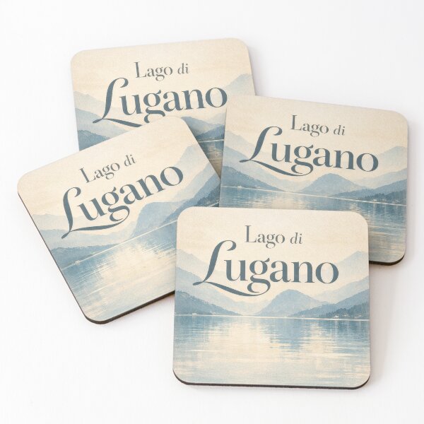 Item preview, Lago di Lugano – Elegant Lake Typography Poster designed and sold by Klysztof.