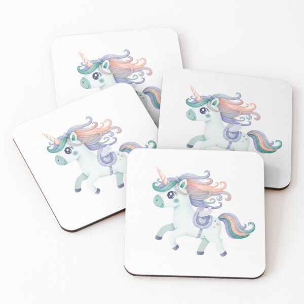 Item preview, Unicorn with its mane blowing in the wind designed and sold by KUKI DESIGNS.