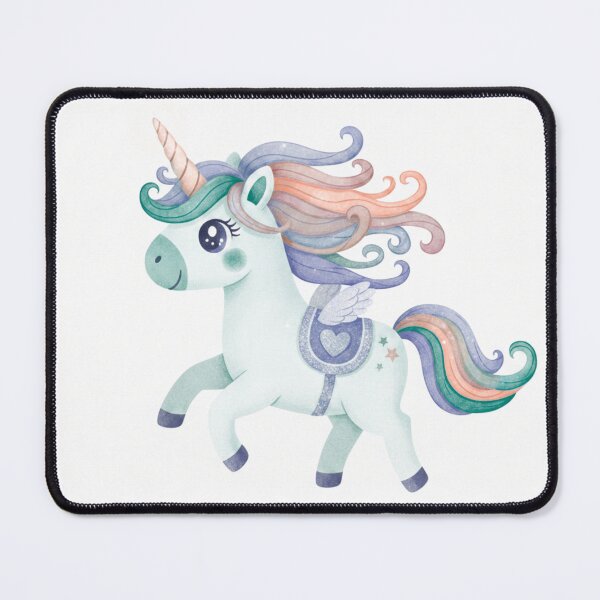 Item preview, Unicorn with its mane blowing in the wind designed and sold by KUKI DESIGNS.