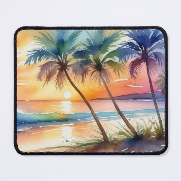 Item preview, Palm trees and sea designed and sold by Kraftbaum.
