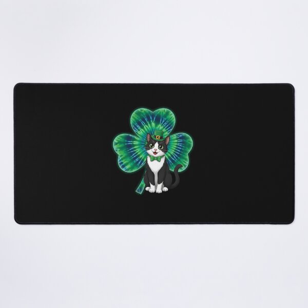 Item preview, Tie-Dye Shamrock Lucky Cat – St. Patrick’s Day designed and sold by yaginoie.
