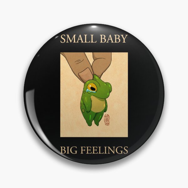 Item preview, Small baby big feelings cute frog artwork asian japanese chinese style drawing transparent bg designed and sold by Ktipsaen.