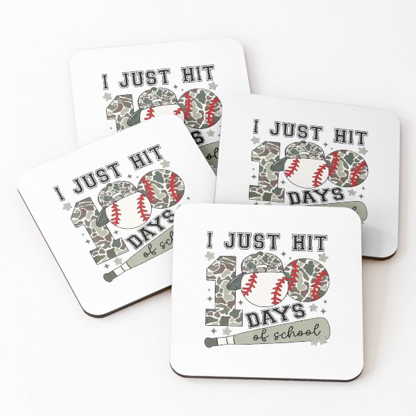 Item preview, I Just Hit 100 Days Of School Baseball Camo Teacher  designed and sold by miaa-artistshop.