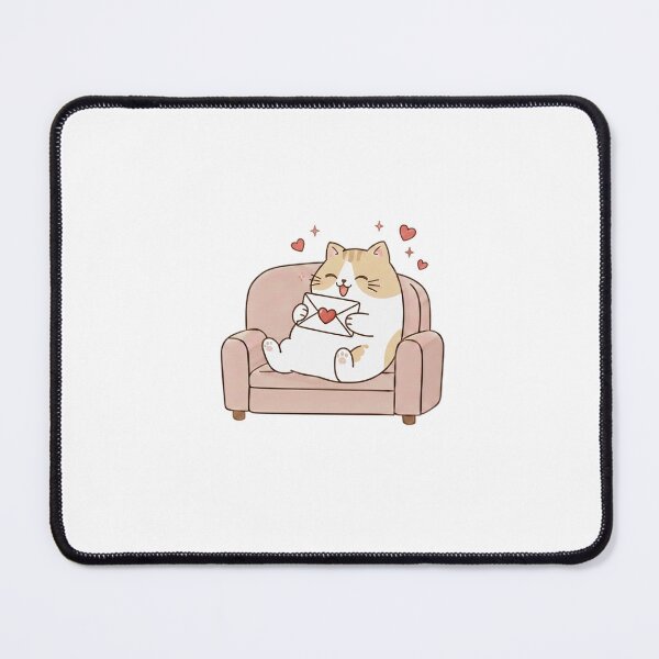 Item preview, Love Letter Sweetheart: Chubby Cat with Valentine Message - Noopnyang Studio designed and sold by NoopnyangStudio.