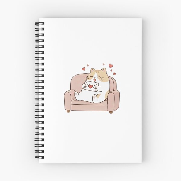 Item preview, Love Letter Sweetheart: Chubby Cat with Valentine Message - Noopnyang Studio designed and sold by NoopnyangStudio.