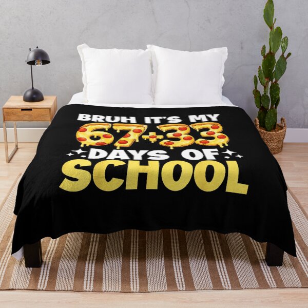 Item preview, Bruh Its My 67 33 Days Of School Pizza Kids 100 Days Smarter designed and sold by gladysenglish.