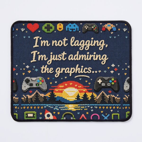 Item preview, Gamer quote – I'm not lagging Knit design designed and sold by Mauswohn.