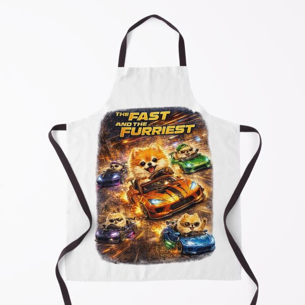 Item preview, The Fast and the Furriest – Funny Dog Racing Movie Parody designed and sold by StrayaDesign.