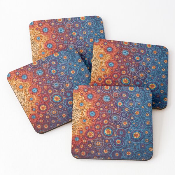 Item preview, Aboriginal Inspired Art - Lava and Water Circles designed and sold by GrinGalore.