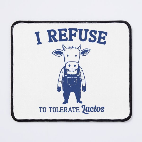 Item preview, Funny Cow Lactose Intolerance Quote – Dairy Free Humor Mug Design designed and sold by Suzy Perez Art.