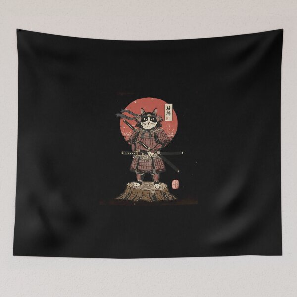 Item preview, Samurai Cat Warrior Japanese Neko Katana designed and sold by heymbe.