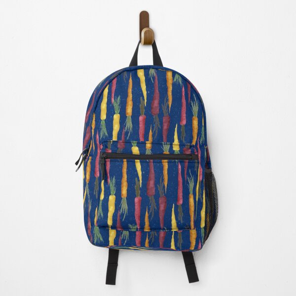 Item preview, Carrot Garden Scandinavian Kids Pattern – Rainbow Vegetables on Midnight Blue designed and sold by NoemiMarozsan.