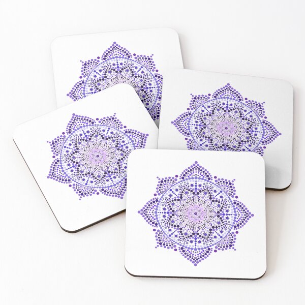Item preview, Purple flower mandala designed and sold by Jinxed Echo.