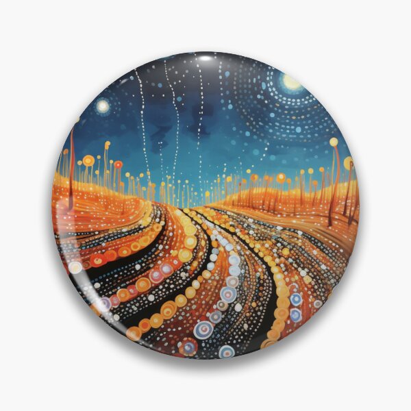 Item preview, Aboriginal Inspired Art - Starry Night Valley designed and sold by GrinGalore.