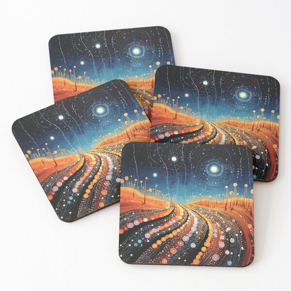 Item preview, Aboriginal Inspired Art - Starry Night Valley designed and sold by GrinGalore.