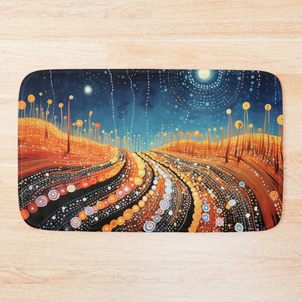 Item preview, Aboriginal Inspired Art - Starry Night Valley designed and sold by GrinGalore.