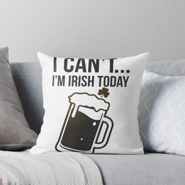 Item preview, I Can’t… I’m Irish Today – Beer Mug Outline (Dark) designed and sold by Ajdaprint.