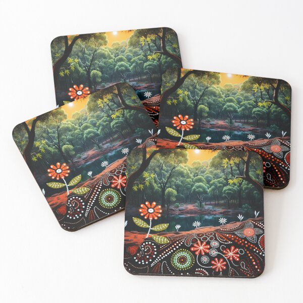 Item preview, Aboriginal Inspired Art - Daintree Rainforest Inspired designed and sold by GrinGalore.