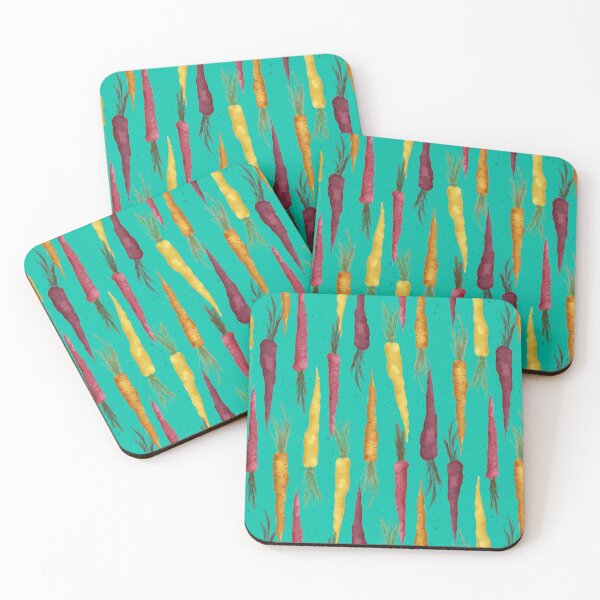 Item preview, Carrot Garden Scandinavian Kids Pattern – Rainbow Vegetables on Bright Mint designed and sold by NoemiMarozsan.