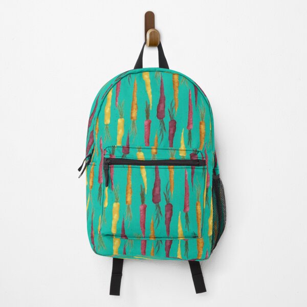 Item preview, Carrot Garden Scandinavian Kids Pattern – Rainbow Vegetables on Bright Mint designed and sold by NoemiMarozsan.