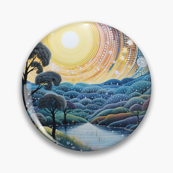 Item preview, Aboriginal Inspired Art - Moonlight Daintree Rainforest Inspired designed and sold by GrinGalore.
