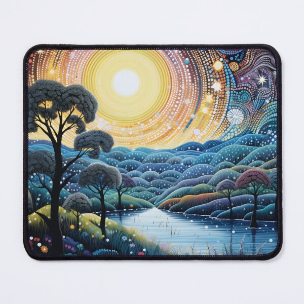 Item preview, Aboriginal Inspired Art - Moonlight Daintree Rainforest Inspired designed and sold by GrinGalore.