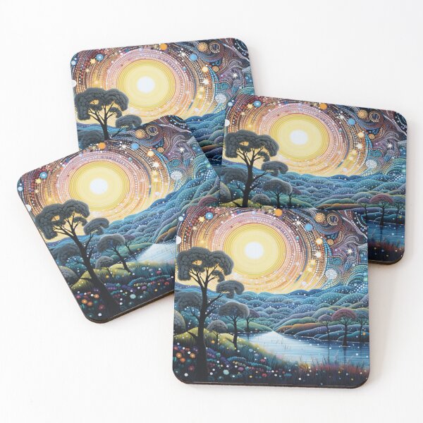 Item preview, Aboriginal Inspired Art - Moonlight Daintree Rainforest Inspired designed and sold by GrinGalore.
