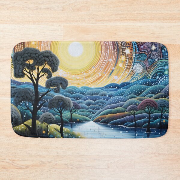 Item preview, Aboriginal Inspired Art - Moonlight Daintree Rainforest Inspired designed and sold by GrinGalore.