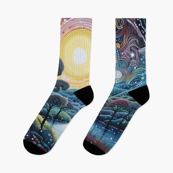 Item preview, Aboriginal Inspired Art - Moonlight Daintree Rainforest Inspired designed and sold by GrinGalore.