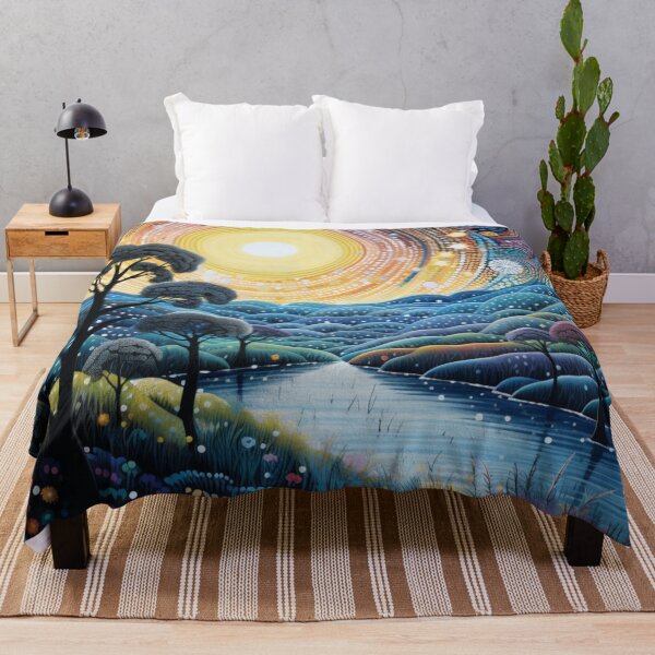 Item preview, Aboriginal Inspired Art - Moonlight Daintree Rainforest Inspired designed and sold by GrinGalore.