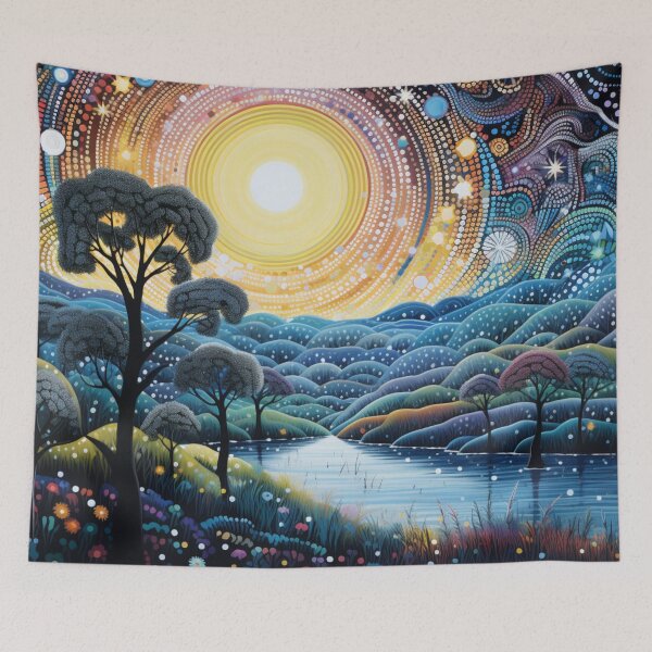 Item preview, Aboriginal Inspired Art - Moonlight Daintree Rainforest Inspired designed and sold by GrinGalore.