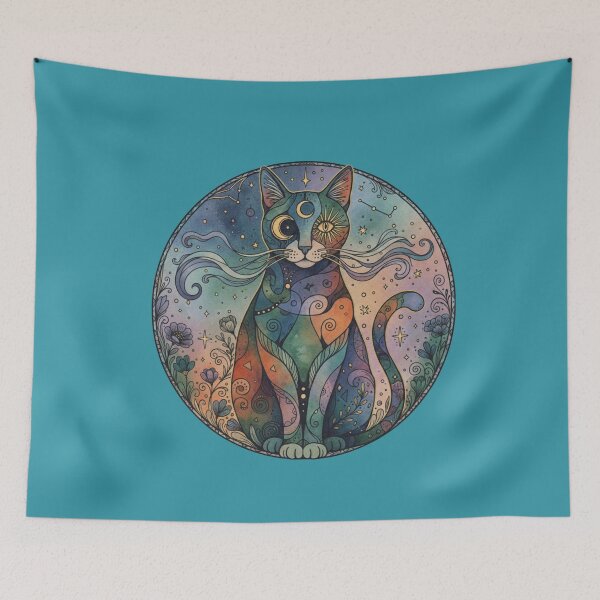 Item preview, Mystic cat designed and sold by KUKI DESIGNS.