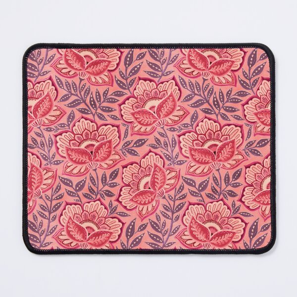 Item preview, Mauve Pink and Crimson Textured Boho Chintz Floral designed and sold by micklyn.