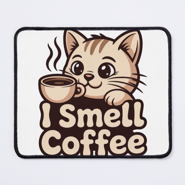 Item preview, I Smell Coffee – Cute Cat Coffee Lover Design designed and sold by It's Bro Brand ★ ★ ★ ★ ★.