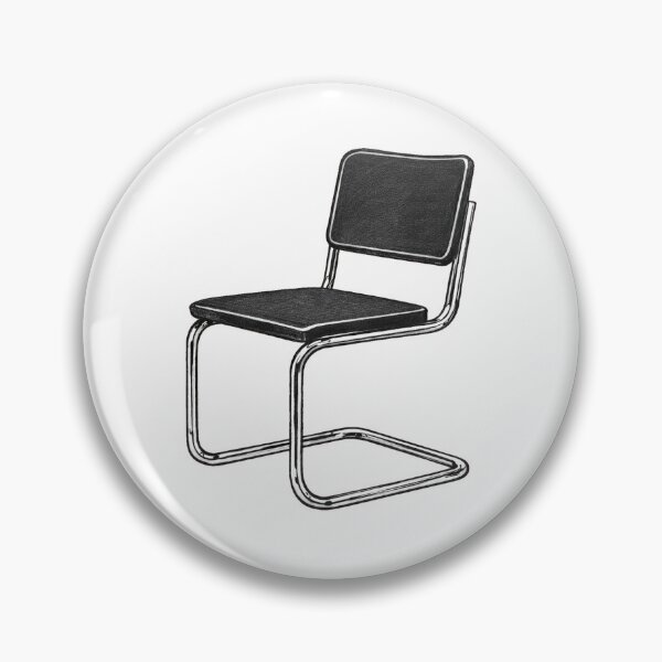 Item preview, Thonet Chair Drawing Black and White by Marcel Breuer designed and sold by Rosadraws.
