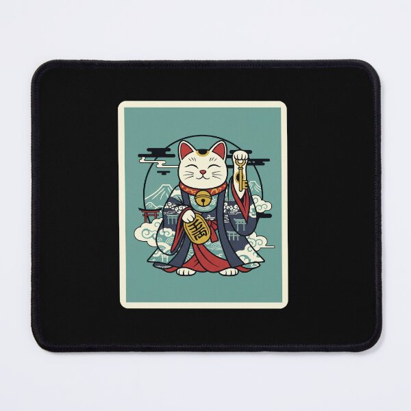Item preview, Lucky Cat Traditional Warrior Illustration Bold Cultural designed and sold by JordynLadukeg65.