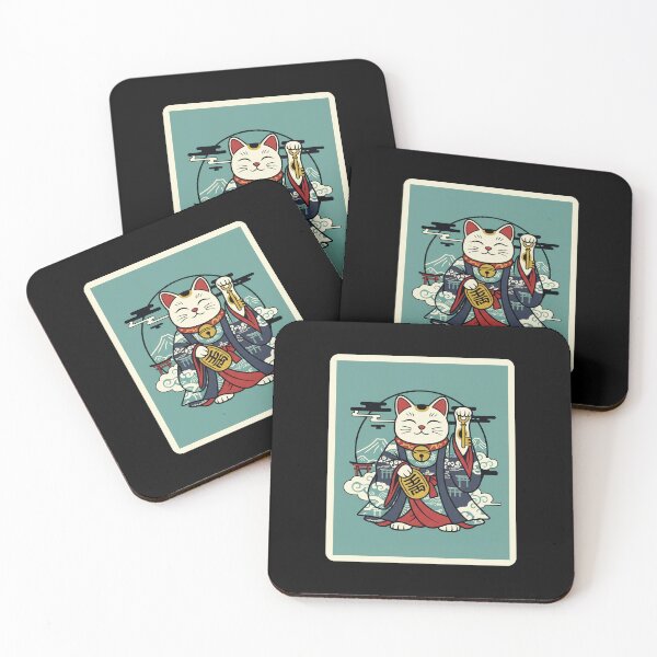 Item preview, Lucky Cat Traditional Warrior Illustration Bold Cultural designed and sold by JordynLadukeg65.