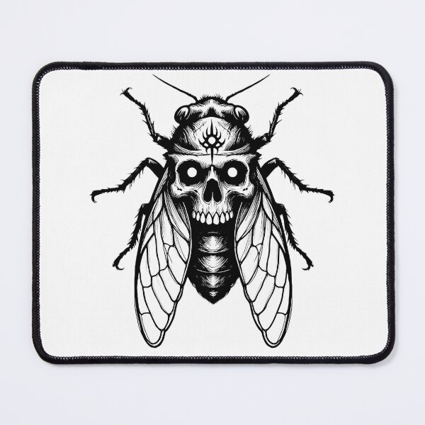 Item preview, Macabre Cicada Skull designed and sold by Velvet Vulcan Art.