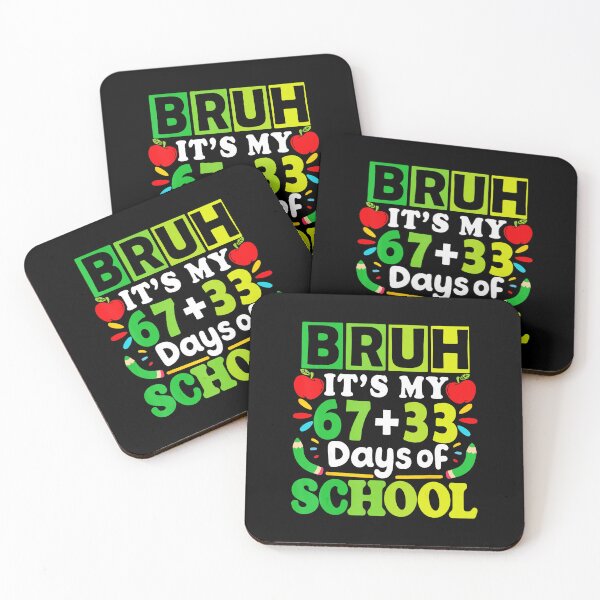 Item preview, BRUH It’s My 67+33 Days of School Funny School Milestone Typography designed and sold by gladysenglish.
