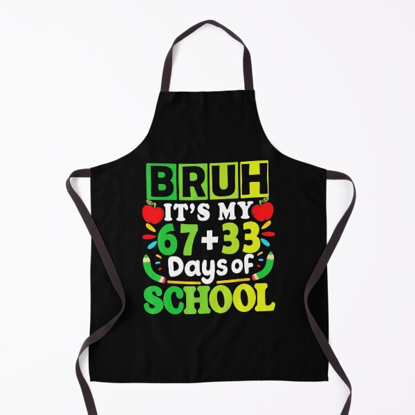 Item preview, BRUH It’s My 67+33 Days of School Funny School Milestone Typography designed and sold by gladysenglish.