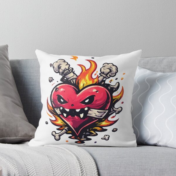 Item preview, Burning Heart – Toxic Love Cartoon Illustration designed and sold by myforestfog.