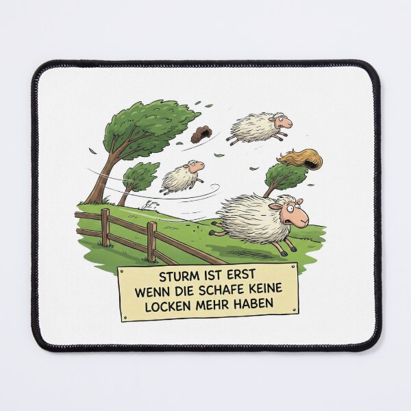 Item preview, A storm only begins when the sheep no longer have curls. designed and sold by SixtieShirts.