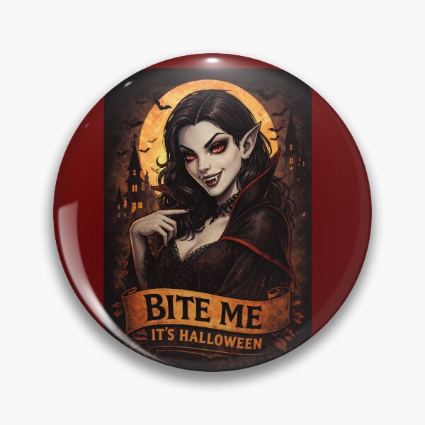 Item preview, Bite Me – It’s Halloween designed and sold by Hornace88studio.