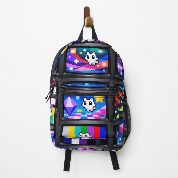 Item preview, Retro Pixel Cat on CRT TVs - Vaporwave Cosmic Kitten Art designed and sold by Mikoff04-arts.