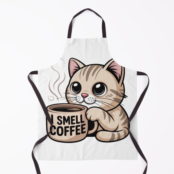Item preview, I Smell Coffee – Cute Cat Coffee Lover Design designed and sold by It's Bro Brand ★ ★ ★ ★ ★.