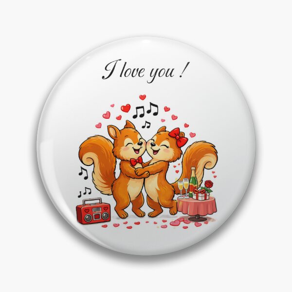 Item preview, Squirrels in love on Valentine's Day designed and sold by CadresSauvages.