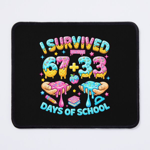 Item preview, I Survived 67+33 Days of School Funny School Milestone designed and sold by gladysenglish.
