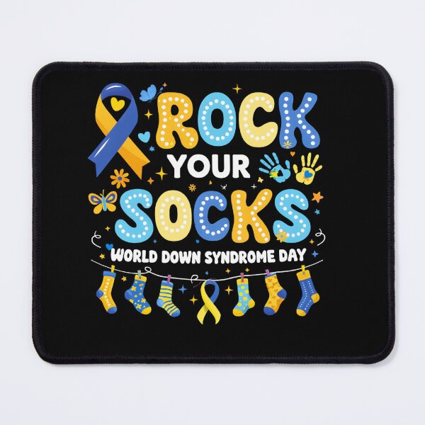 Item preview, Rock Your Socks World Down Syndrome Day Awareness Support designed and sold by AboumidaArt.