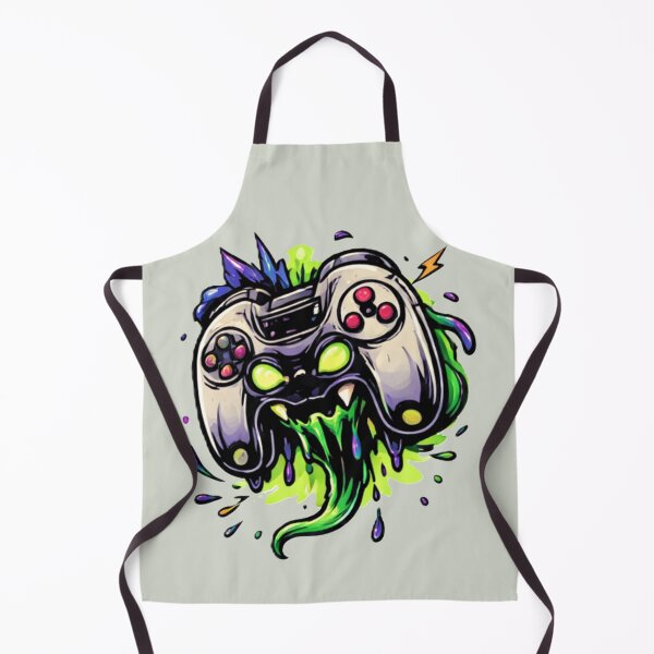 Item preview, Toxic Controller – Glitched Gaming Horror Illustration designed and sold by myforestfog.